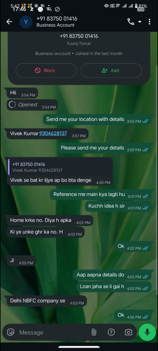 JemsJimmy5's tweet photo. @credit4sure_ 
Agent contact details pe call karke dhamki de rahe hain.
7000 ka 19423 kar diye hain 50 din me .
Job loss kr karan payment nahi kar paa rahe hain.
NBFC ho kar bhi Contact details pe call kaise Kiya jaa raha hain.
Totally fraud aap hain.
@RBI https://t.co/lJsTZ5X1Od