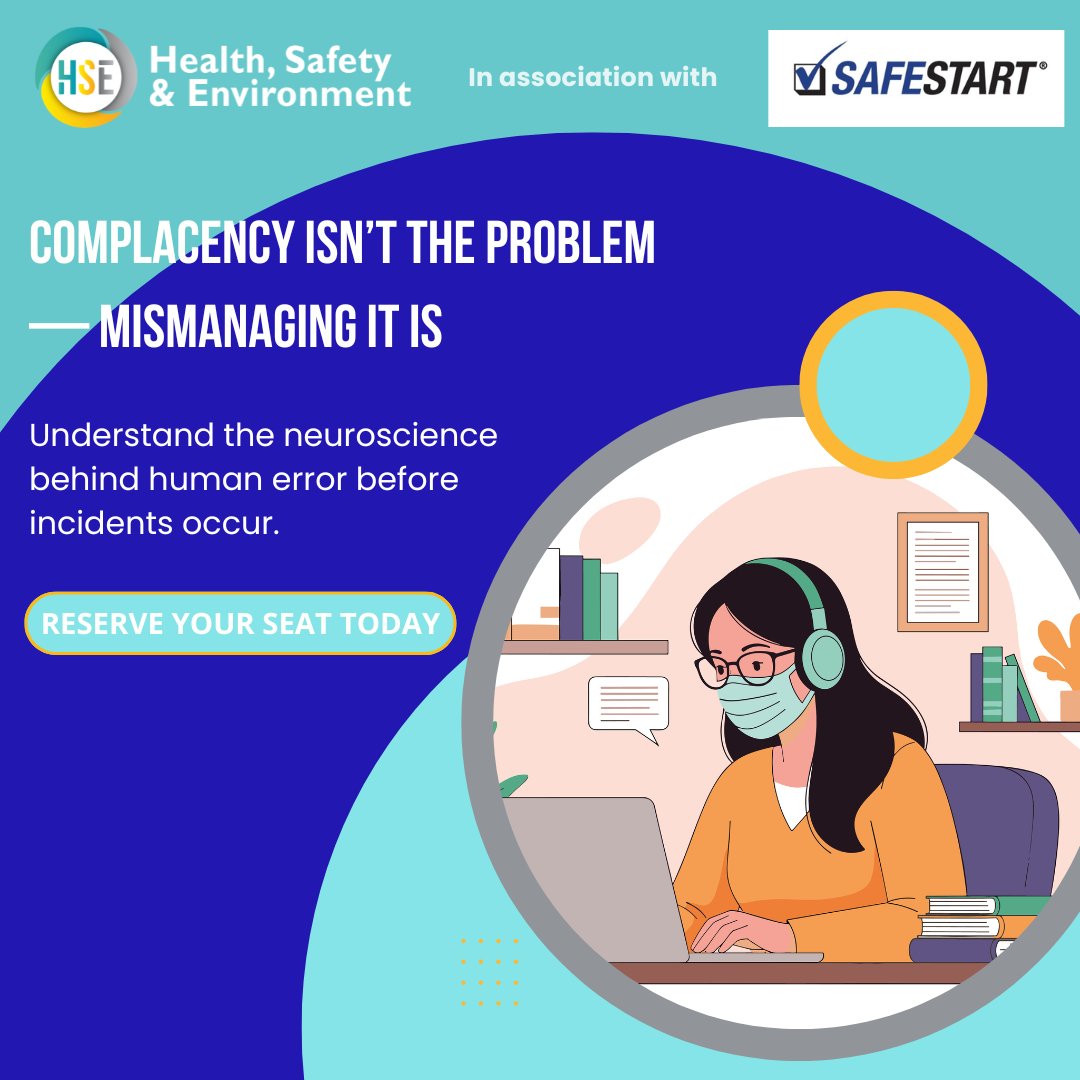 Why do experienced professionals still make critical mistakes?

Join a live session with Larry Wilson (SafeStart) to learn why it can’t be eliminated,
how human factors affect decisions and how to prevent incidents.

Limited slots—register: zurl.co/wzXjG

#HSE
