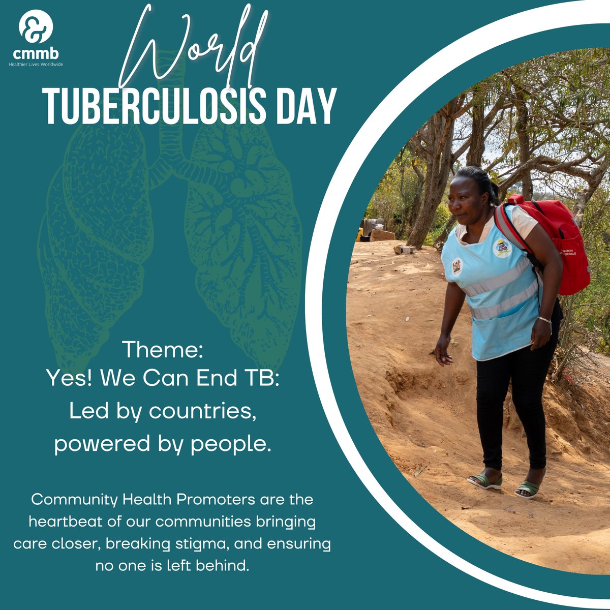 CmmbKenya's tweet photo. Yes! We can end TB—led by countries, powered by Community Health Promoters like Joyce

In Machakos, Joyce reaches 100+ households with care, fights stigma, and is helping stop TB—one family now TB-free

Read more: https://t.co/MmffzlGeLo

This #WorldTBDay take action &amp; get tested https://t.co/tWhF0XSx22