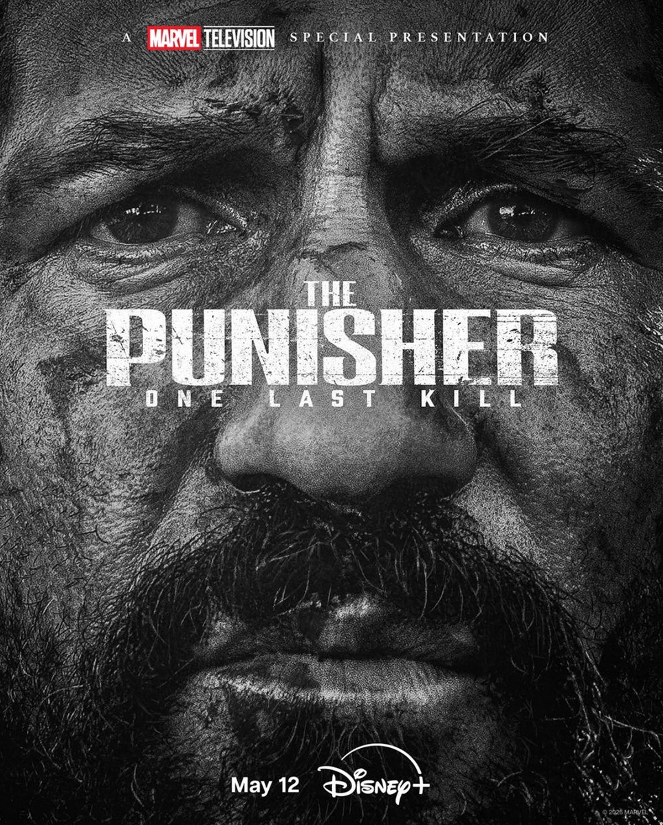 subnitmohanty's tweet image. First poster for The Punisher special ‘THE PUNISHER: ONE LAST KILL’ has been released 

Releasing May 12 on Disney+
#thepunisher #thepunisheronelastkill