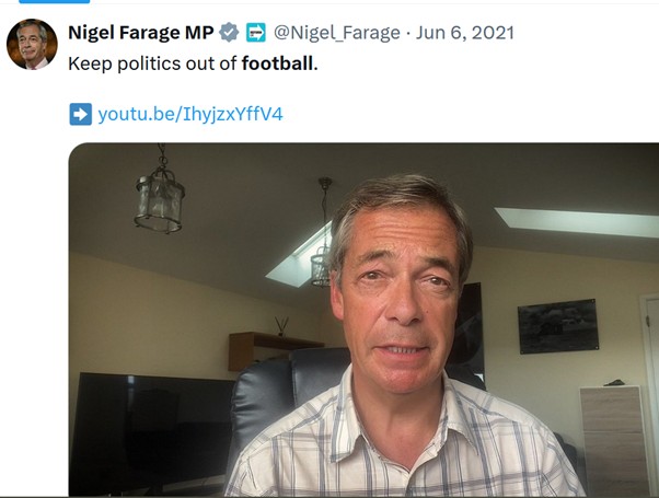 Parody Nigel Farage tweet media