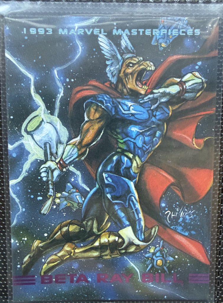 Good day collectors! ☕️😎🤙🏼

Some ‘92-‘93 #Marvel Masterpieces 

*Dormammu 🔥
*Beta Ray Bill ⚒️

#TheHobby <a href="/CardPurchaser/">Card Purchaser</a>
