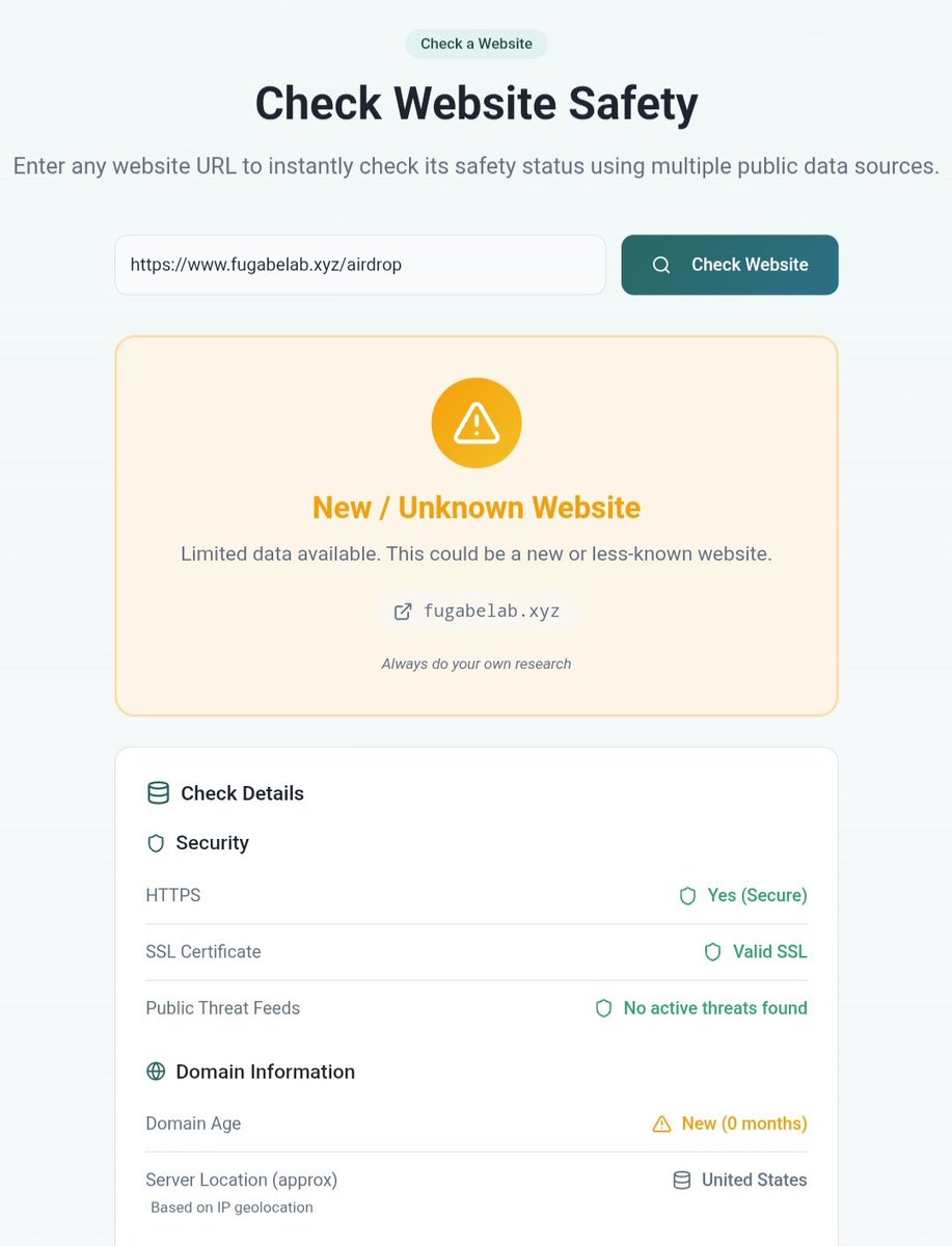Universal Website Transparency Badge tweet media