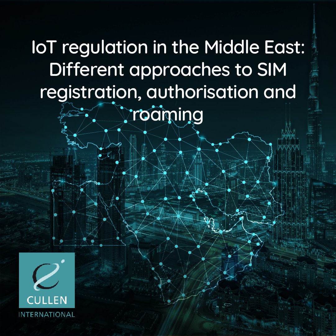 CullenInt's tweet image. 🌐 Middle East tightens oversight of #IoT connectivity.
▶️ Roaming rules vary
▶️ Authorisation depends on service structure
▶️ SIM registration applies across the region
More info: zurl.co/DzEOl

#InternetOfThings #regulation