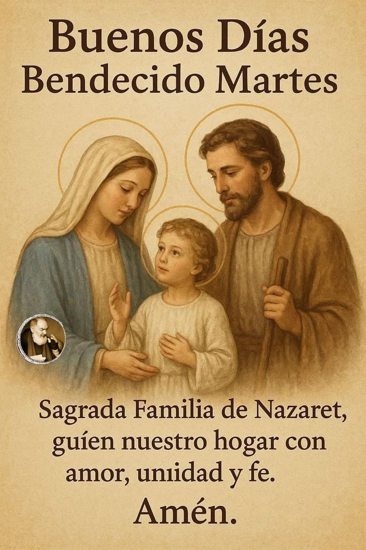 ¡Amén!🙏

Feliz martes para todos con la bendición de la Sagrada Familia de Nazaret🙏

Salud, paz y bien para todos🌿🌎