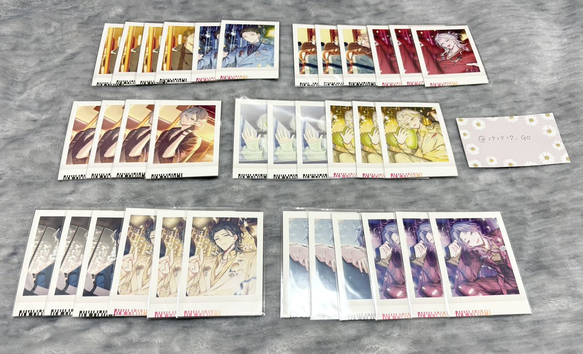 171717_Go's tweet photo. 【交換】18TRIP エイトリ ぱしゃこれ

譲▶️可不可 雪風 礼光  あく太 季肋 宗氏 來人 千弥 太緒 幾成 潜 凪 糖衣 夜鷹 子タろ
求▶️練牙 > 添

箔押しは同士。Nは前後違いでの交換可能。
郵送での取引希望です。
お気軽にお声がけください。 https://t.co/OQtO3J9E68