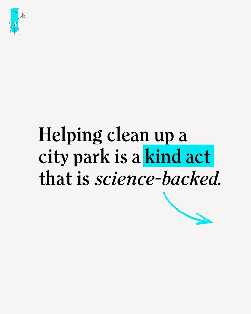 kindness_org's tweet photo. Science* says that acts like this tend to have a ripple effect, with the benefit [8.3] outweighing the cost [3.73].

➡️ Reflect: What park could you go to this week?

*Curry, O. S., San Miguel, C., Wilkinson, J., &amp; Tung, M. N. (under review). The costs and benefits of kindness. https://t.co/ST2sc2GEyf