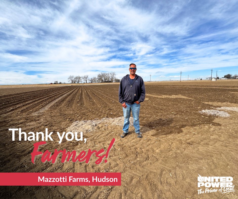 unitedpowercoop's tweet photo. Happy #AgDay! 🌽 Thanks to farmers like Mazzotti Farms for nourishing our families and communities. Let's honor local agriculture today and every day—because that's #ThePowerofLocal! #Farmers #FarmtoTable #Colorado #Local https://t.co/7DoGR1WWtK