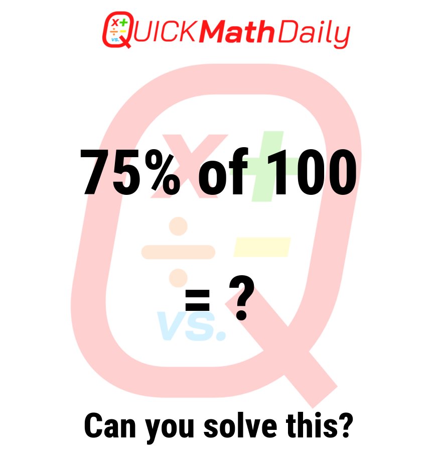 QuickMathDaily's tweet image. Test your math skills! What's the answer? 🤔

#LogicPuzzle #MathQuiz #QuickMathDaily #Mathematics #MentalMath #MathProblem #StemEducation