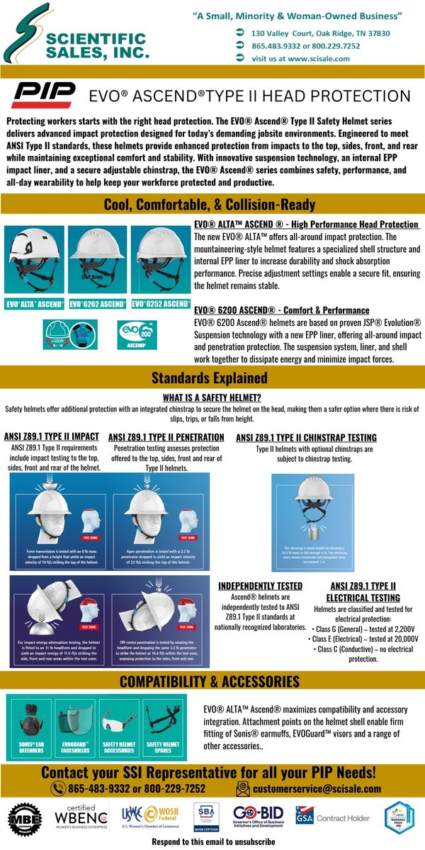 Next-level head protection is here.

The EVO® Ascend® Type II helmet delivers 360° impact protection, all-day comfort, and ANSI-compliant performance—built for today’s toughest jobsites.

Stay protected. Stay productive.

#PPE #Safety #Construction #IndustrialSafety