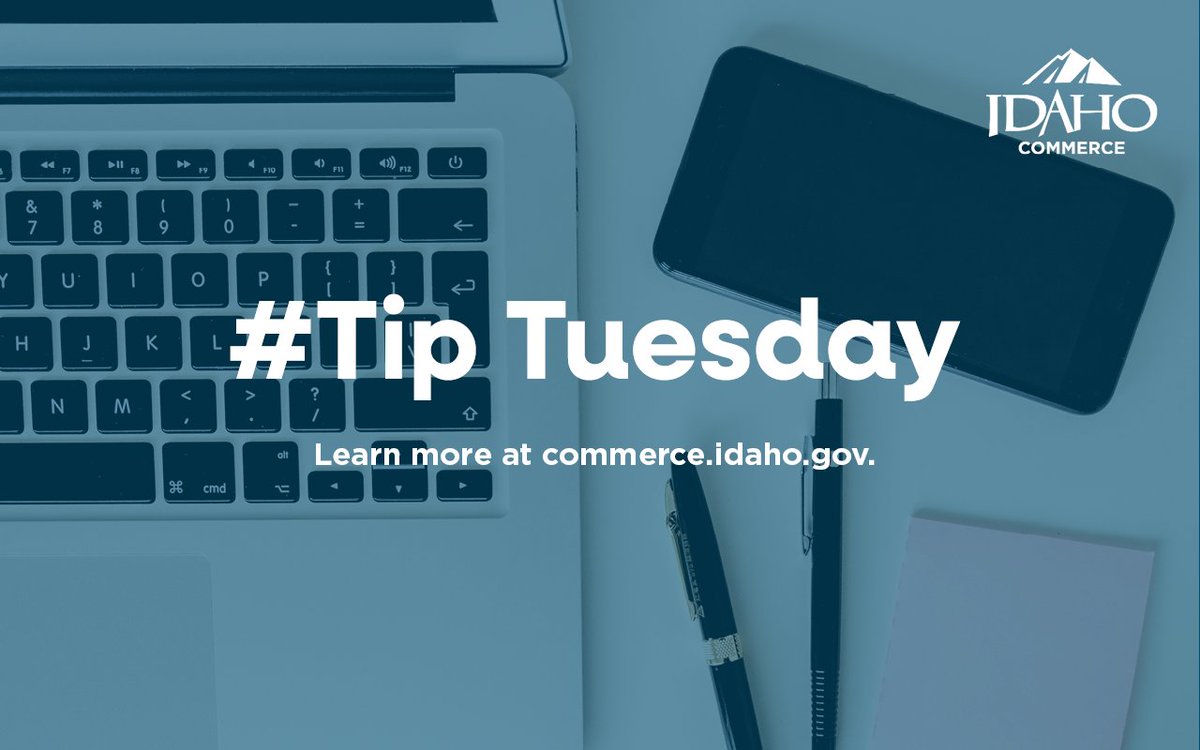 IdahoCommerce's tweet image. #TipTuesday Idaho Commerce applications for the 2026 Idaho Regional Travel and Convention Grant Program must be submitted via the Department’s online grant portal by 4:30 p.m. (Mountain Time) on March, 30, 2026.
Learn more: commerce.idaho.gov/.../idaho-comm…