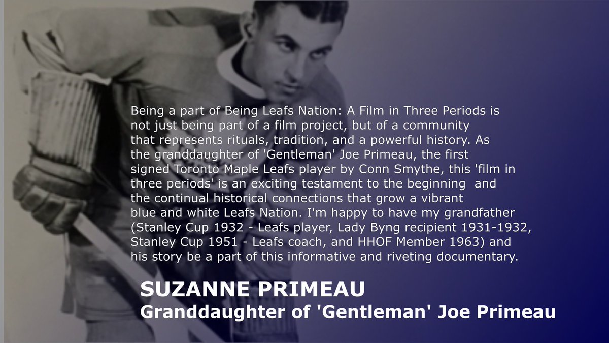 It’s #testimonialtuesday for our upcoming <a href="/BeingLeafs/">BeingLeafsNation</a> nation #hockeydocumentary coming late 2026 to <a href="/BTPMPBS/">BTPM PBS</a>