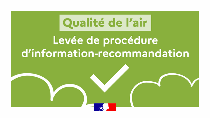 Image de Préfet de Normandie et de la Seine-Maritime - 🟢L’épisode de pollution atmosphérique est terminé. 
La procédure préfectorale d'information et de r