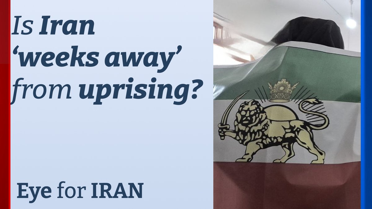 Very important story in case you haven't read or watched it yet. 

“It’s a matter of weeks until the US and Israel will assess that this regime is weak enough,” <a href="/Amir_Avivi/">Amir Avivi אמיר אביבי</a>  told Eye for Iran podcast.

“And then there will be a call to the Iranian people to go to the streets and