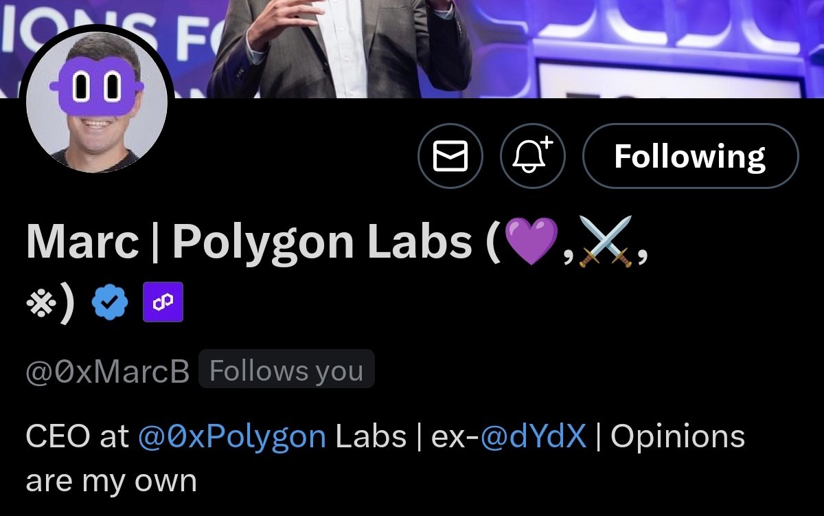 Yoo <a href="/0xMarcB/">Marc | Polygon Labs (💜,⚔️, ※)</a> welcome 🫡🔥