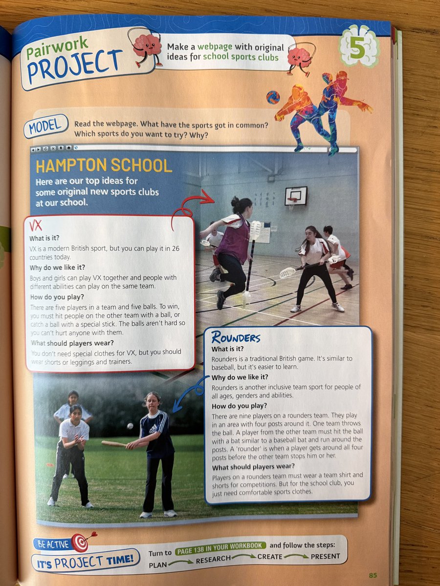 VX_Int's tweet photo. Look at what we have just been sent - a new EFL course book for the Spanish market - &amp; VX gets a feature.  How cool is that?  #VX #VXsport #ballsport #inclusivesport https://t.co/KSFbqwTiNX