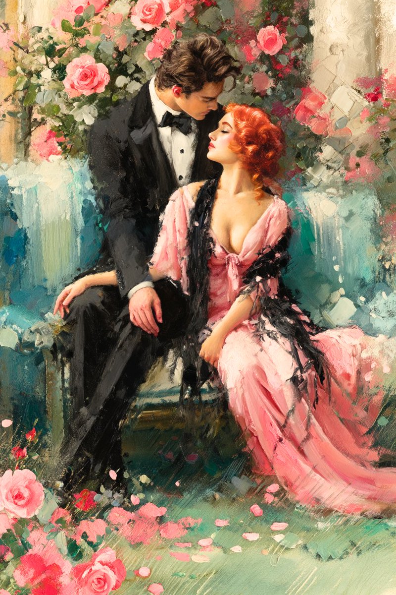 Happy Tuesday, <a href="/MorganaPictures/">Morgana Pictures 📷</a> 
You inspired me with your lovely classic artwork, so I went and did this romantic scene. God bless your beautiful soul, dear friend ❤️🌹