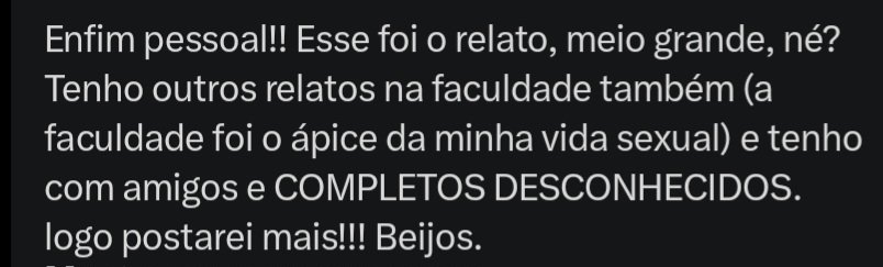 Relatos De Brotheragem tweet media