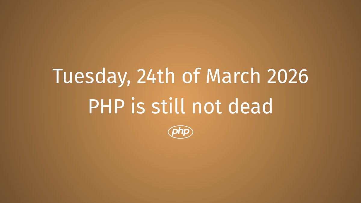 Is PHP dead? tweet media