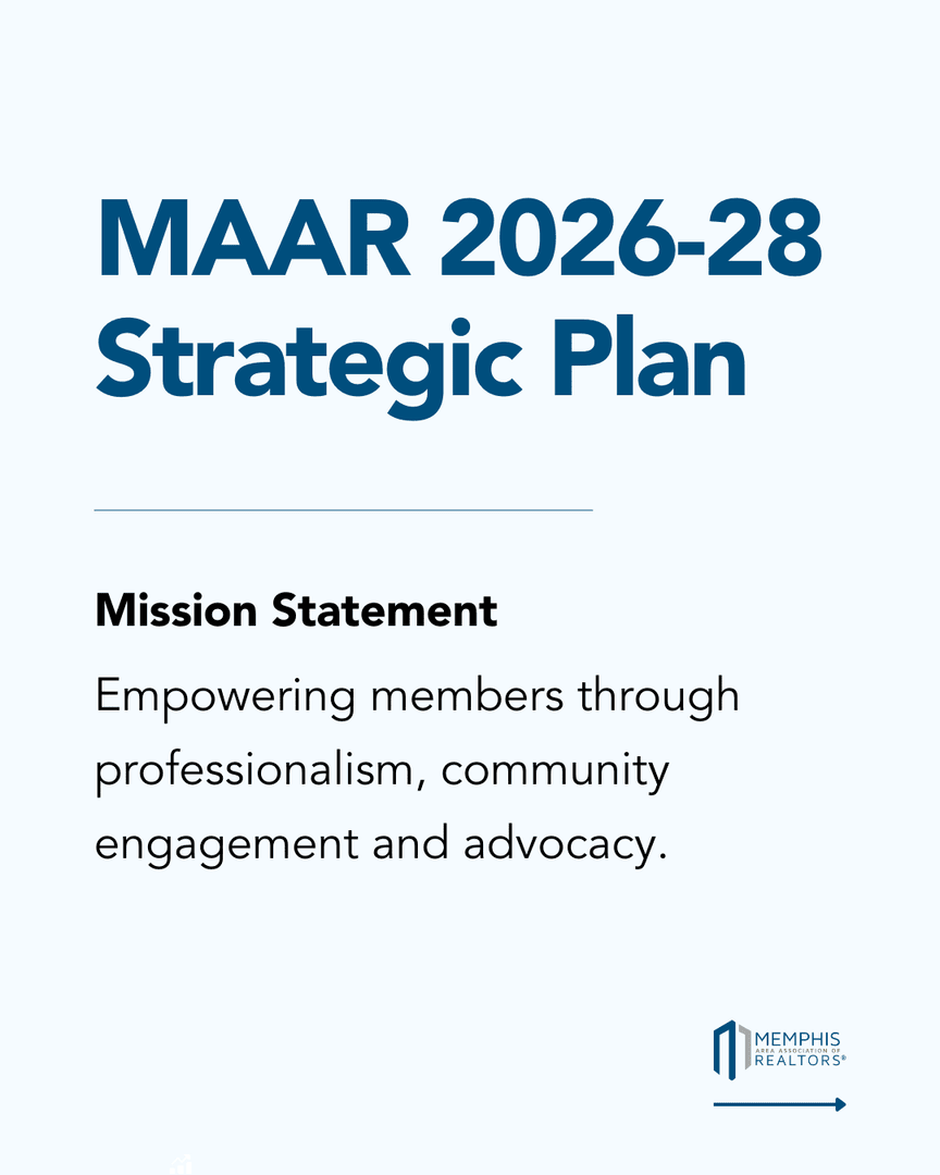 memphisrealtors's tweet photo. When we developed our Strategic Plan, we created a roadmap for the years ahead, taking a proactive approach to the coming changes in our industry and supporting our members. Learn more about our 2026-2028 Strategic Plan ➡️  https://t.co/YLX7brFItD https://t.co/k8Y3YgZSBA