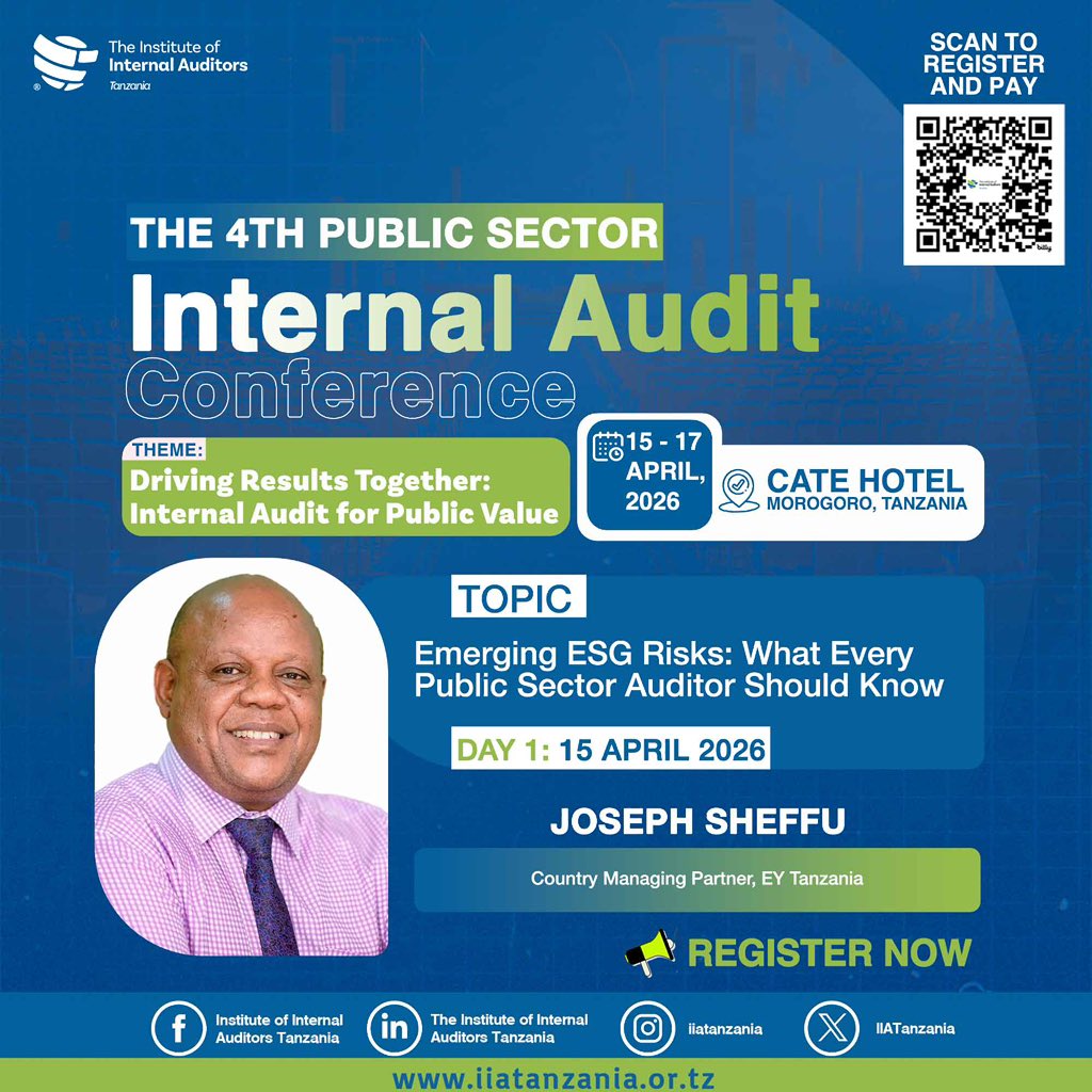 At the 4th Public Sector Internal Audit Conference, Joseph Sheffu will share key insights on “Emerging ESG Risks: What Every Public Sector Auditor Should Know.”

This session will examine how Environmental, Social, and Governance considerations are increasingly shaping