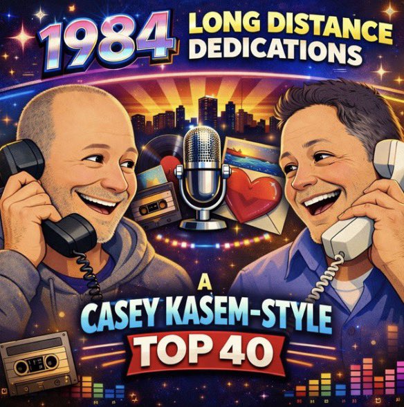 ☎️ New episode! ☎️ 

We’re dedicating this one to you from long distance this week. Go back to the hits of 1984 with us and Casey Kasem!

Apple: podcasts.apple.com/us/podcast/pop…

Spotify: open.spotify.com/episode/03wSb1…
