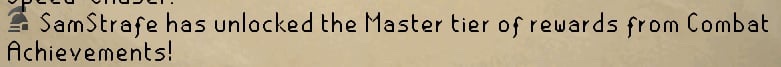 SamStrafeLA's tweet photo. Master tier combat achievements on the Ironman with my favorite slayer helm https://t.co/tSxYBTHhKc