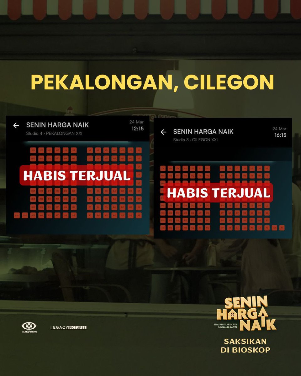 FILM SENIN HARGA NAIK DI BIOSKOP! tweet media
