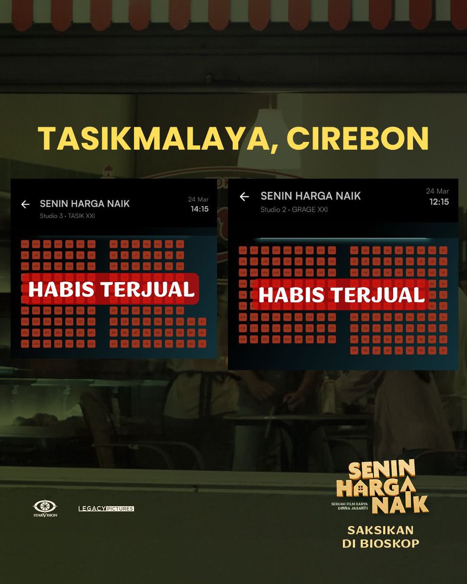 FILM SENIN HARGA NAIK DI BIOSKOP! tweet media