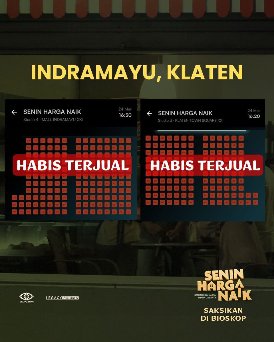FILM SENIN HARGA NAIK DI BIOSKOP! tweet media