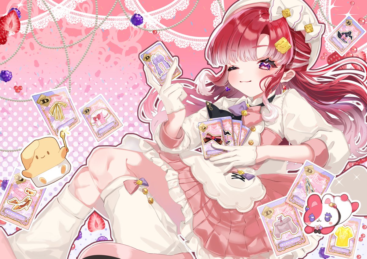 こちらの早乙女ベリーさんのお誕生日応援広告で、イラストのお手伝い