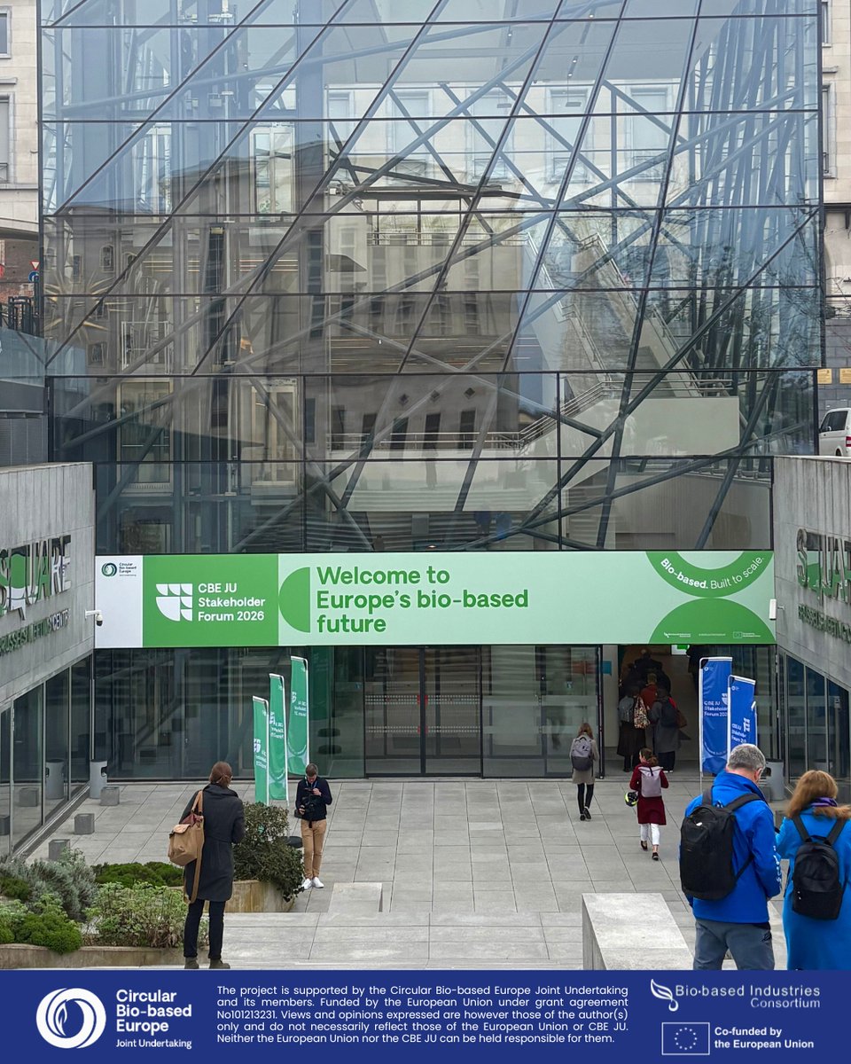 MarmadeEu's tweet photo. ๐ Today, the MARMADE project is in Brussels, attending the CBE JU Stakeholder Forum 2026, a key opportunity to engage in discussions on the future of Europeโs bioeconomy and the challenges ahead in scaling up bio-based innovations.
#MARMADE #CBESF26 #EUProjects #CBEJU https://t.co/O9AKVgG7b4