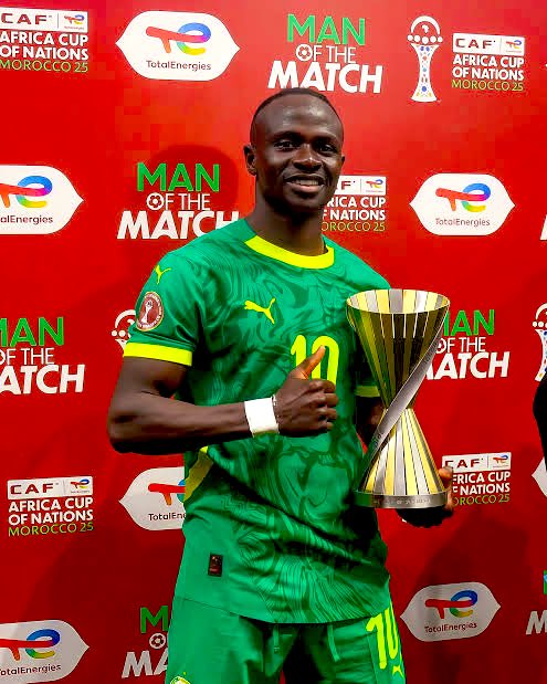 Sadio Mané reportedly refuses CAF request to return his AFCON MVP award, says he earned it ‘on the pitch, not in the boardroom.