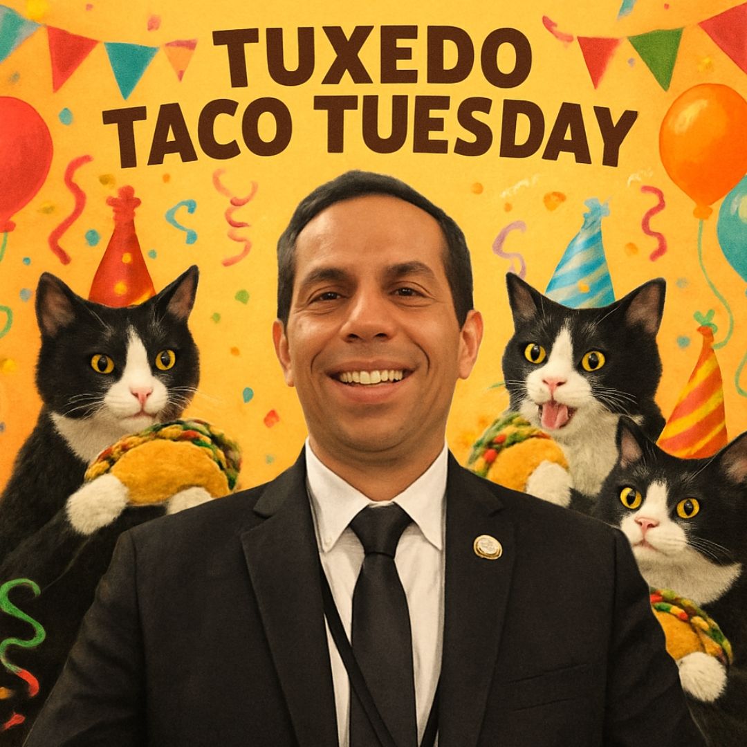 AustinLimoGuide's tweet image. Tacos are cheap, but vibes are expensive 🥂🤵‍♂️ It's Tuxedo Taco Tuesday! 🌮

Find chauffeured services at AustinLimoGuide.com. We provide listings, not rentals. 🚀

#AustinLimoGuide

Leo Alcala, American chauffeur and publisher of the Austin Limo Guide