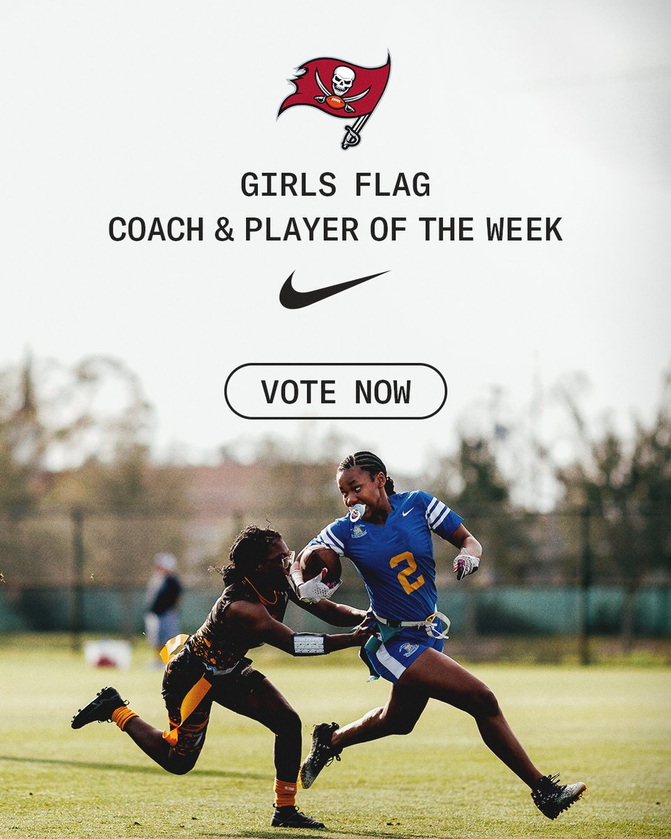 BucsFoundation's tweet photo. Submit your vote now for Coach of the Week! Winners receive a $2,000 grant from the @BucsFoundation to help maintain &amp; upgrade their football programs. The winning coach will also select a player of the week from their team 🙌

🗳️: https://t.co/65NaHfeOiy https://t.co/Uy0iJARyCG