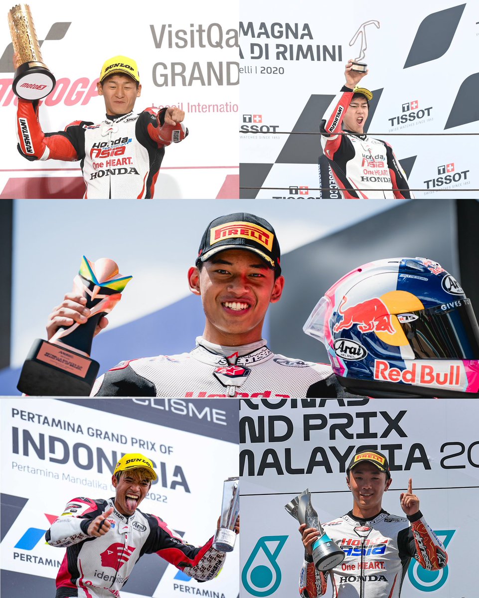 From moto4asia to the podium 🥉🥈🥇

Veda Pratama 🇮🇩 makes history becoming first Indonesian to go into the podium 🚀

Trust The Process, Trust the #RoadToMotoGP🏁