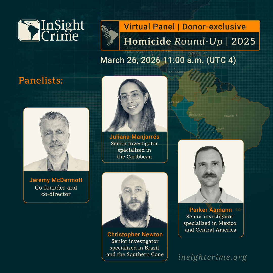 InSightCrime's tweet photo. #HomicideRoundup | On March 26, InSight Crime investigators will share the most relevant findings and analysis from our annual Homicide Round-Up in an event exclusively for donors. Register here: https://t.co/S5wfWW7RSY https://t.co/pqB8ntegyW