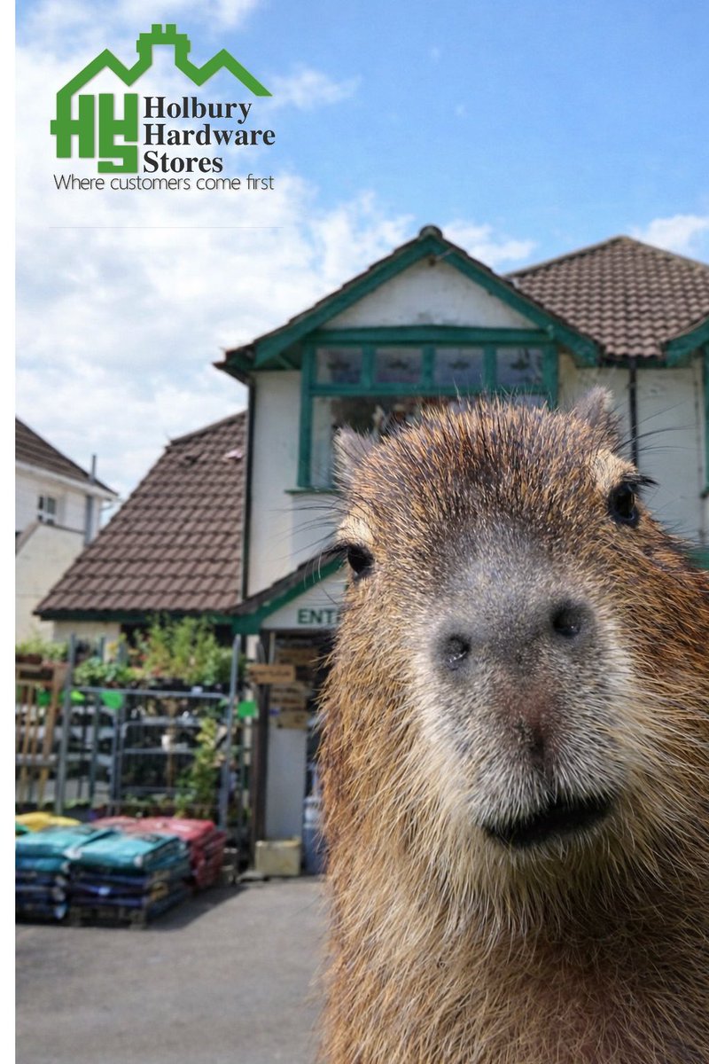 Samba the capybara popped  into the shop to see if she could get some Spring treats! 💐🌸🌿🌱😂#sambathecapybara
<a href="/holburyhardware/">Holbury Hardware</a>