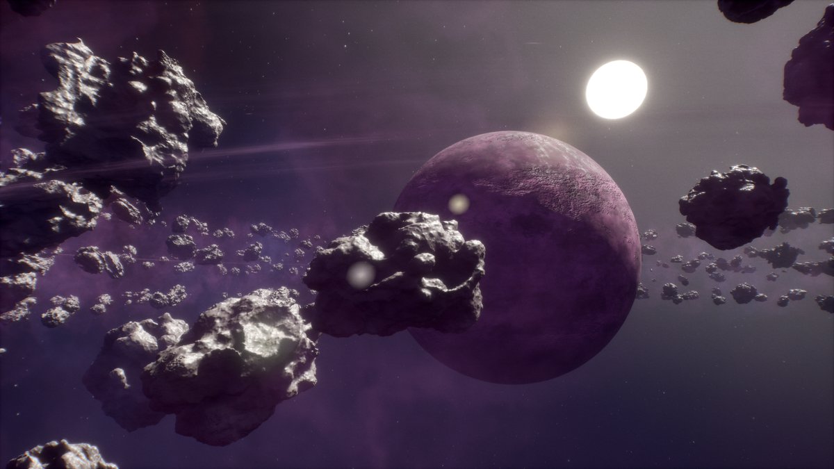 pauthedev's tweet photo. asteroid belt 

#gamedev #Houdini #UnrealEngine5 https://t.co/VL1sjsmKhT