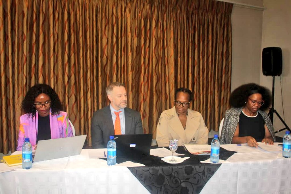 MoJCA_Eswatini's tweet photo. Today, the National Mechanism for Implementation, Reporting and Follow-Up (NMIRF) convened a working session, with technical support from the @commonwealthsec, to advance the preparation of Eswatini’s Fourth Cycle National Report under the Universal Periodic Report. https://t.co/kPUCu94VX9