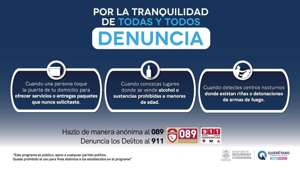 Secretaría de Seguridad Ciudadana de Querétaro tweet media