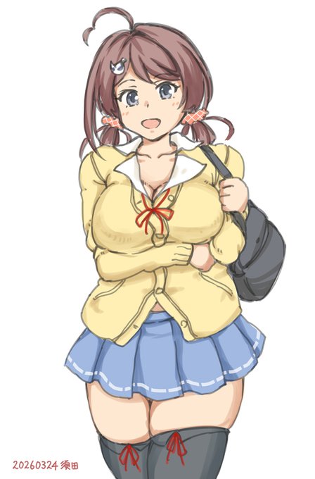 #艦これ版深夜の真剣お絵描き60分一本勝負 #艦これ版真剣お絵描き60分一本勝負_20260324 #長鯨
ギャル鯨ちゃん。 