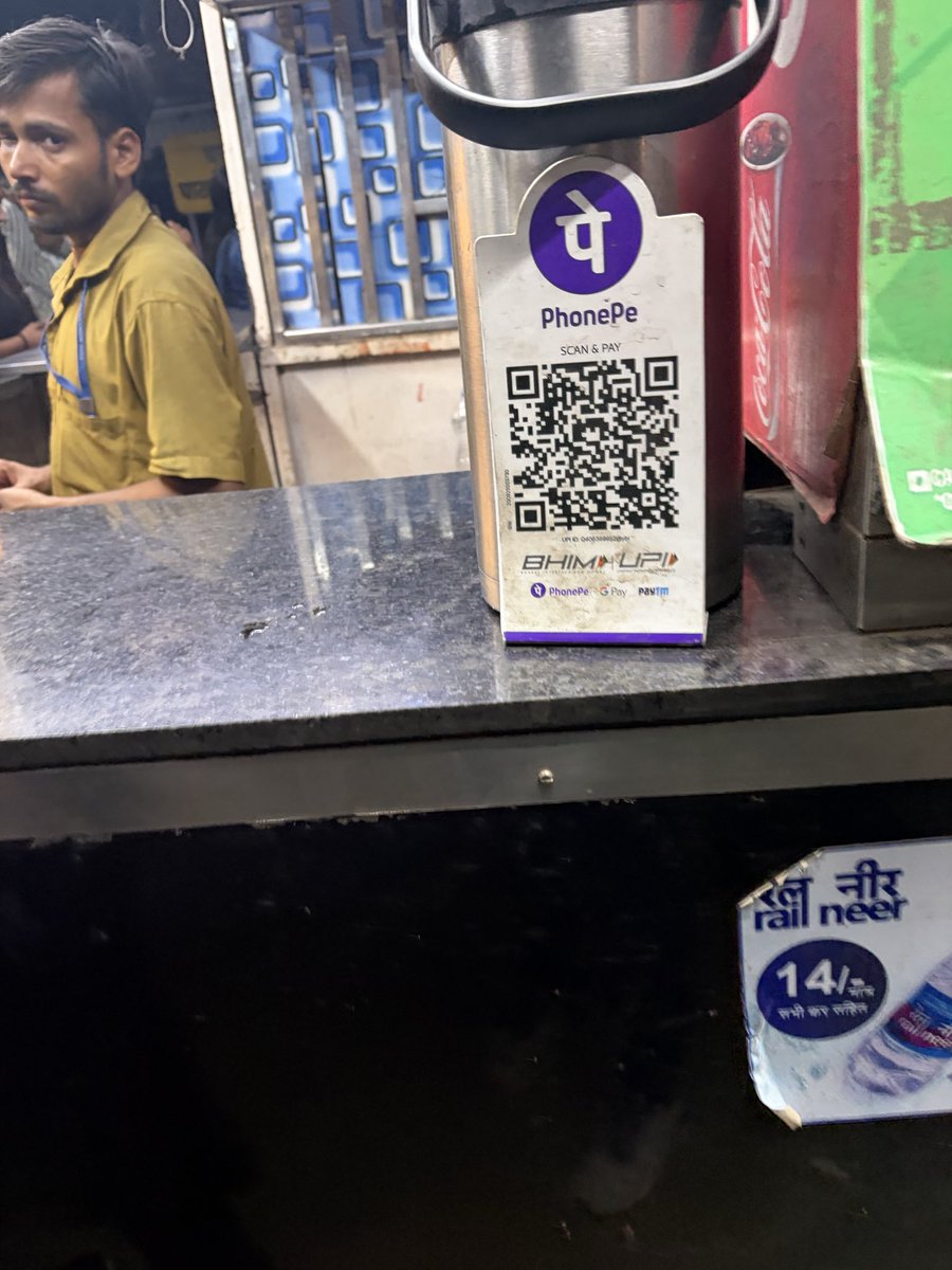 pratik_bha78203's tweet photo. There seems to be a mismatch at Stall No. 11, Ghatkopar Station, Mumbai. The store name displayed is “Gajanan Savlram,” but the payment scanner shows a different name. @IRCTCofficial @Central_Railway @RPFCR @drmmumbaicr @GM_CRly @drmcrngp  @AshwiniVaishnaw to please look into it https://t.co/o3FNRwSThu