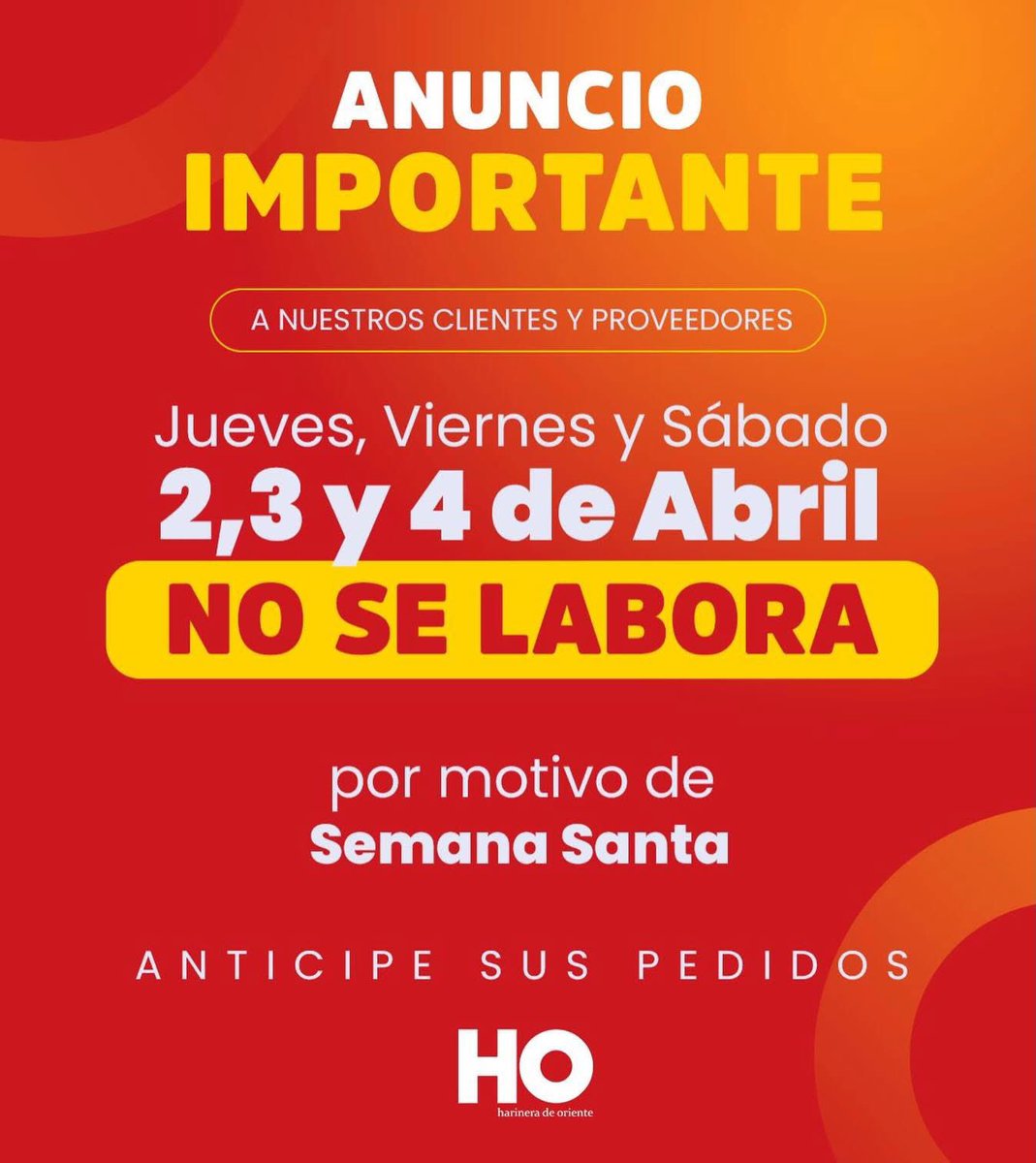 Harinera de Oriente tweet media