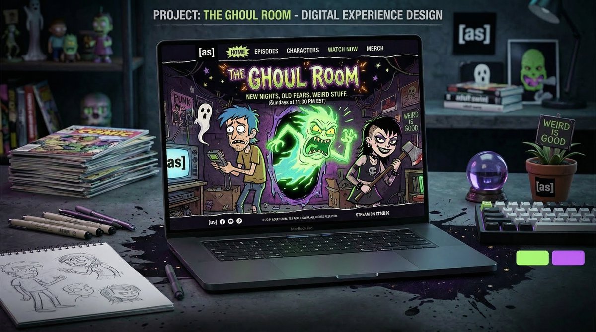 Edwardiel's tweet photo. Fun exercise creating a micro site for an adult swim show that does not exist. @adultswim https://t.co/eJrbraiCRB
