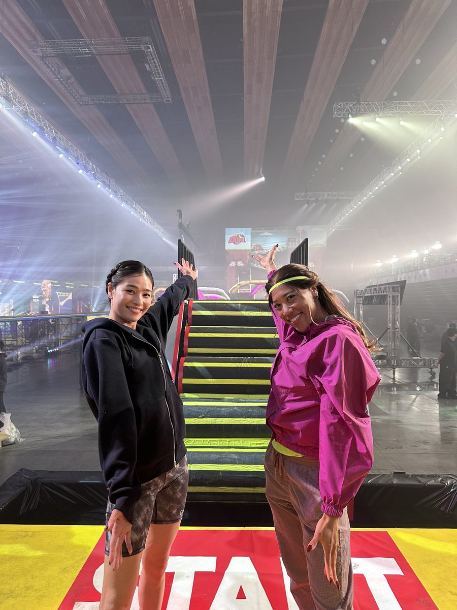 スタート台からの景色はこんな感じ👀👐
SASUKEのローリングヒル🛞
想像以上に簡単にまわります😇
#MUSOU #SASUKE