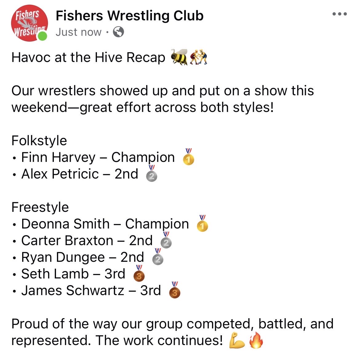 Fishers Wrestling tweet media