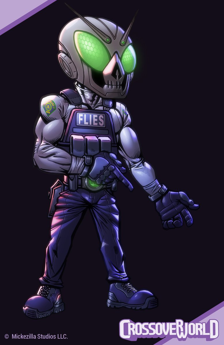 Mickezilla's tweet image. FLIES Officers, locked in. Took the longest to design, went through many iterations. Funny enough, the henchmen ended up some of the most detailed.

#CrossoverWorld #FLIESOfficers #SWARMTroopers #Gnats #CharacterDesign #TheodysseyComics