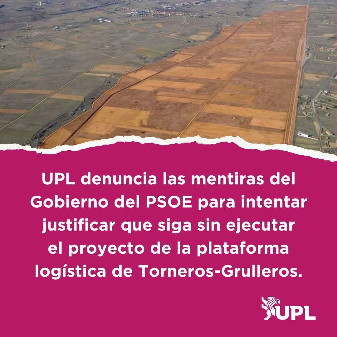 UPL denuncia las mentiras del Gobierno del PSOE para intentar justificar su abandono de la plataforma logística de Torneros-Grulleros (León).

La paralización del proyecto respondería más bien a un boicot sistemático del Gobierno y del Ministro de Transportes.