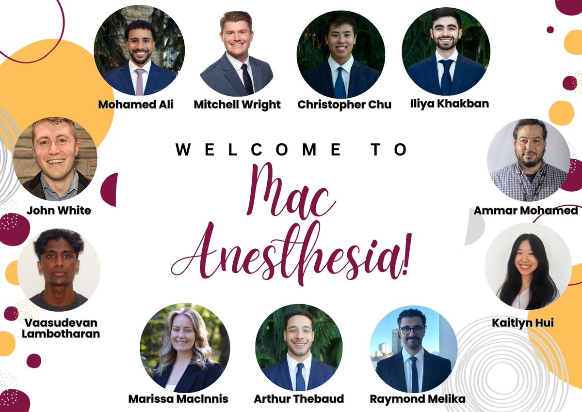 McMaster Anesthesia tweet media